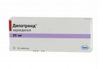 Дилатренд, таблетки 25 мг 30 шт