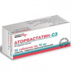 Аторвастатин-СЗ, таблетки покрытые пленочной оболочкой 20 мг 56 шт