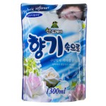 Кондиционер для белья, Sandokkaebi (Сандоккаеби) 1300 мл Софт арома аква блю Свежесть океана запасной блок