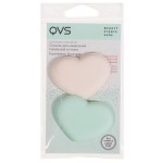 Спонжи, QVS (КВС) 2 шт арт. 10-1713 для тональной основы сердце