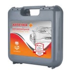 Аптечка первой помощи автомобильная, с применением медицинских изделий /54344/ пр мз №260н футляр